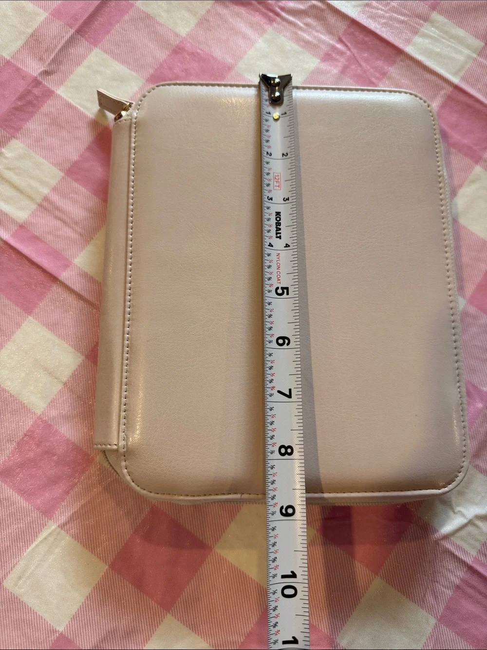 Soft Pink Tablet Sleeve Case with Zipper
